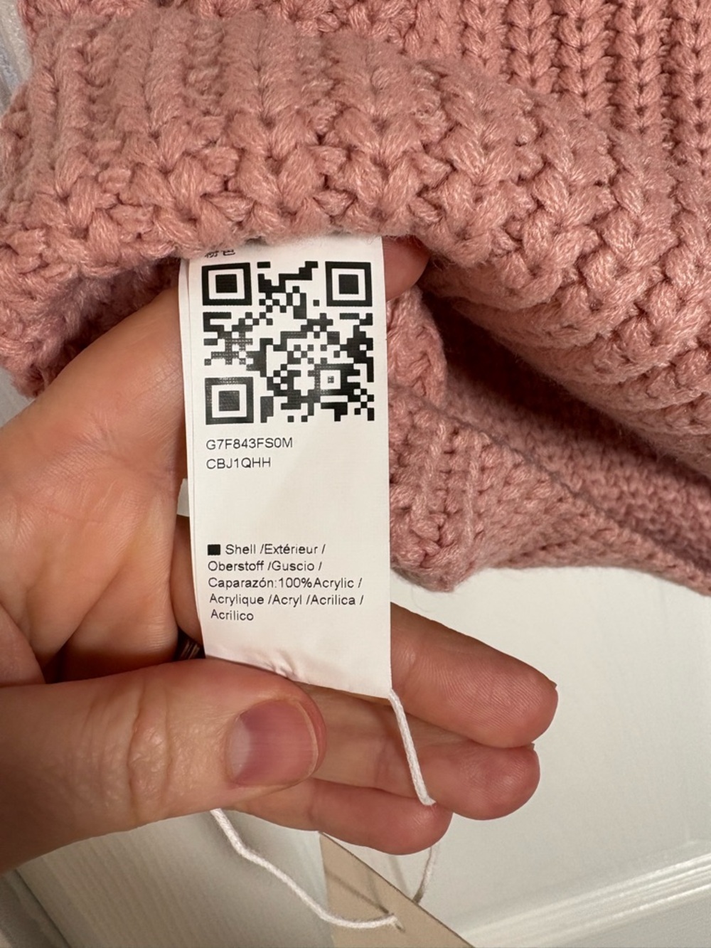 Chunky Knit Sweater Vest Blush Pink Button Front Cozy Sleeveless Cardigan - Picture 4 of 4